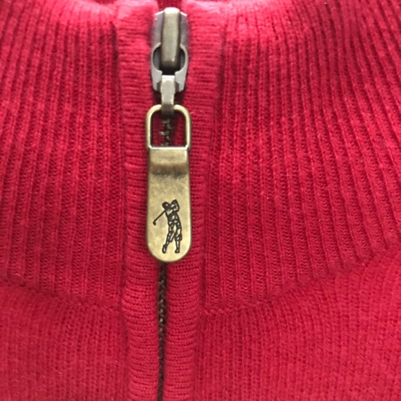 Bobby Jones Cashmere/Wool Blend Half Zip Sweater - Picture 2 of 6